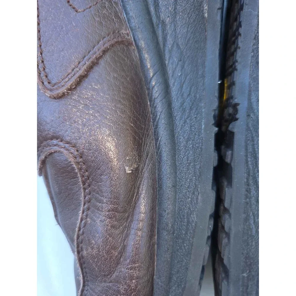 LL Bean Men's Brown Leather Gore-Tex Boots Vibram Soles